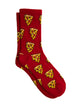 BOATHOUSE PIZZA SOCKS - RED