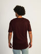 BOATHOUSE ESSENTIALS LONG FIT TEE - PLUM - Boathouse