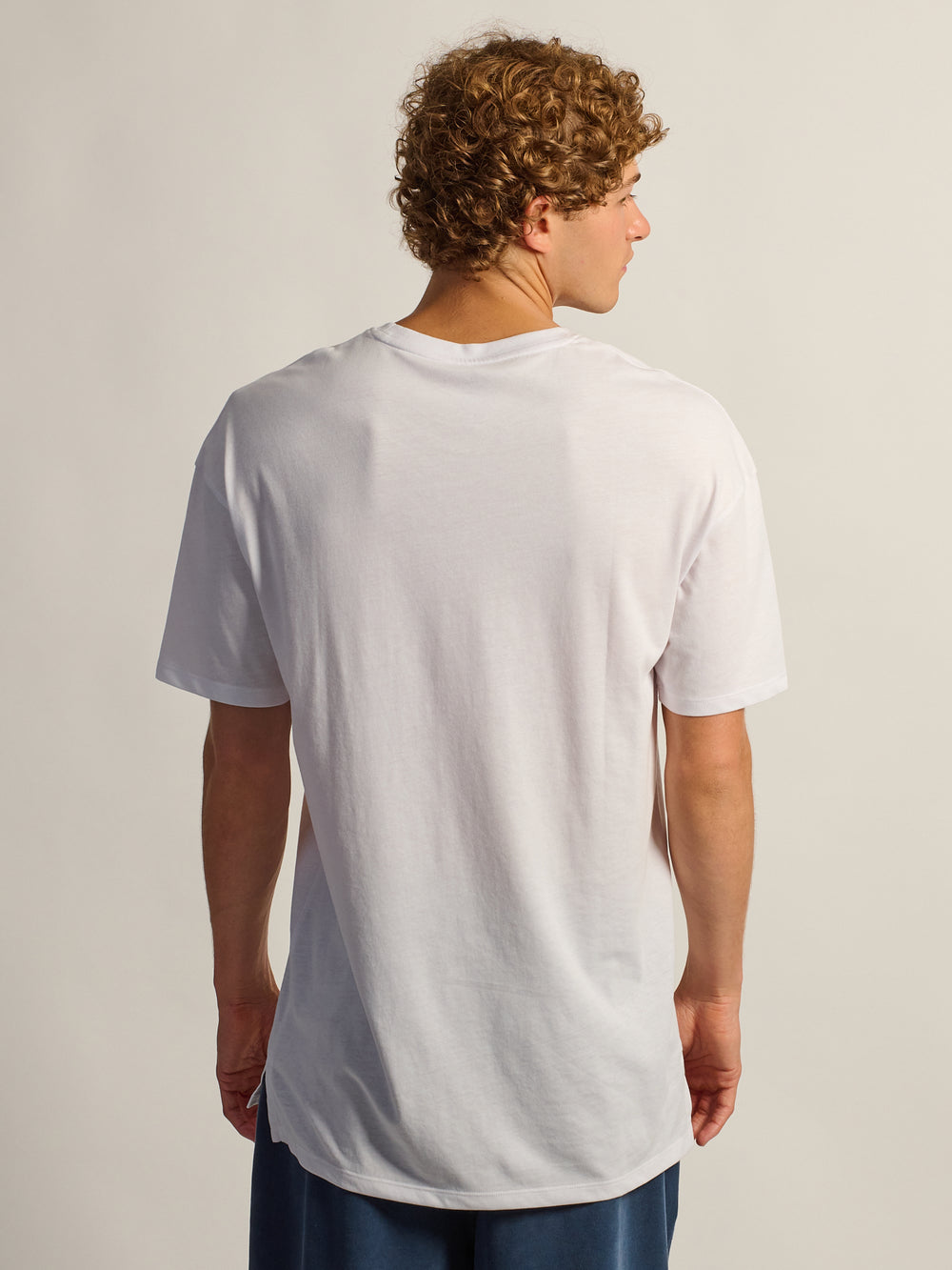 T-SHIRT COUPE LONGUE- BLANC