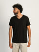 BOATHOUSE ESSENTIALS VICTOR V-NECK TEE - BLACK - Boathouse
