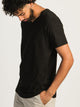 BOATHOUSE ESSENTIALS VICTOR V-NECK TEE - BLACK - Boathouse