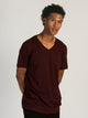 BOATHOUSE ESSENTIALS VICTOR V-NECK TEE - PORT - Boathouse