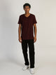 BOATHOUSE ESSENTIALS VICTOR V-NECK TEE - PORT - Boathouse