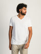 BOATHOUSE ESSENTIALS VICTOR V-NECK TEE - WHITE - Boathouse