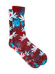 WEED TYE DYE SOCKS - BLUE/RED