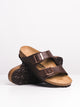 WOMENS BIRKENSTOCK ARIZONA SANDALS - DARK BROWN
