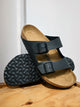 BIRKENSTOCK MENS BIRKENSTOCK ARIZONA BLACK SANDALS - BLACK - Boathouse