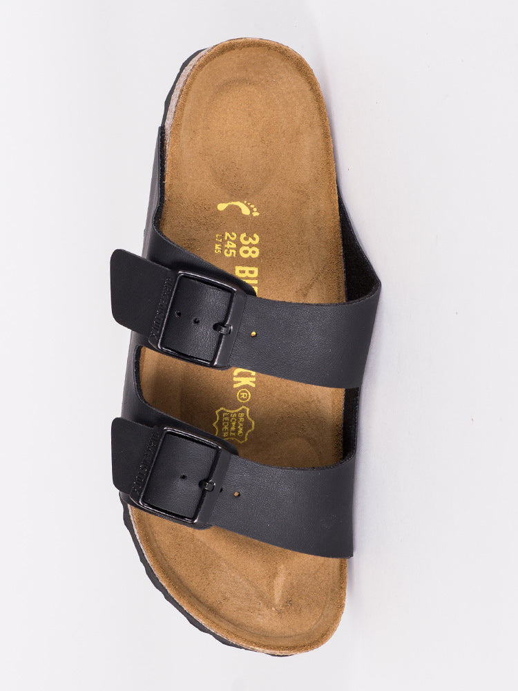 WOMENS BIRKENSTOCK ARIZONA BLACK SANDALS - BLACK