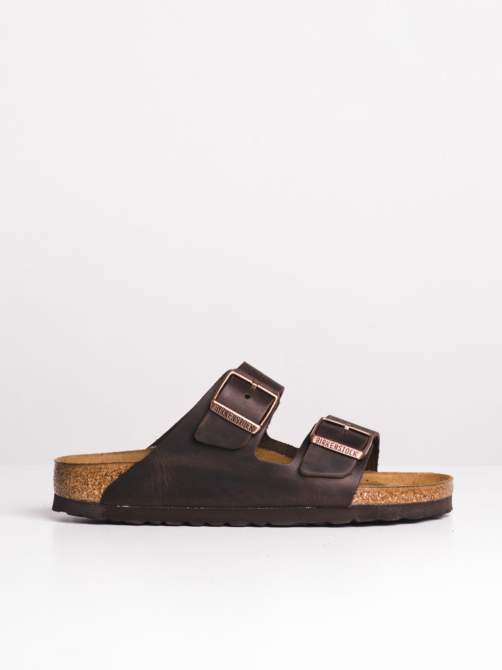 WOMENS BIRKENSTOCK ARIZONA HAVANA OILED LEATHER SANDALS - HABANA