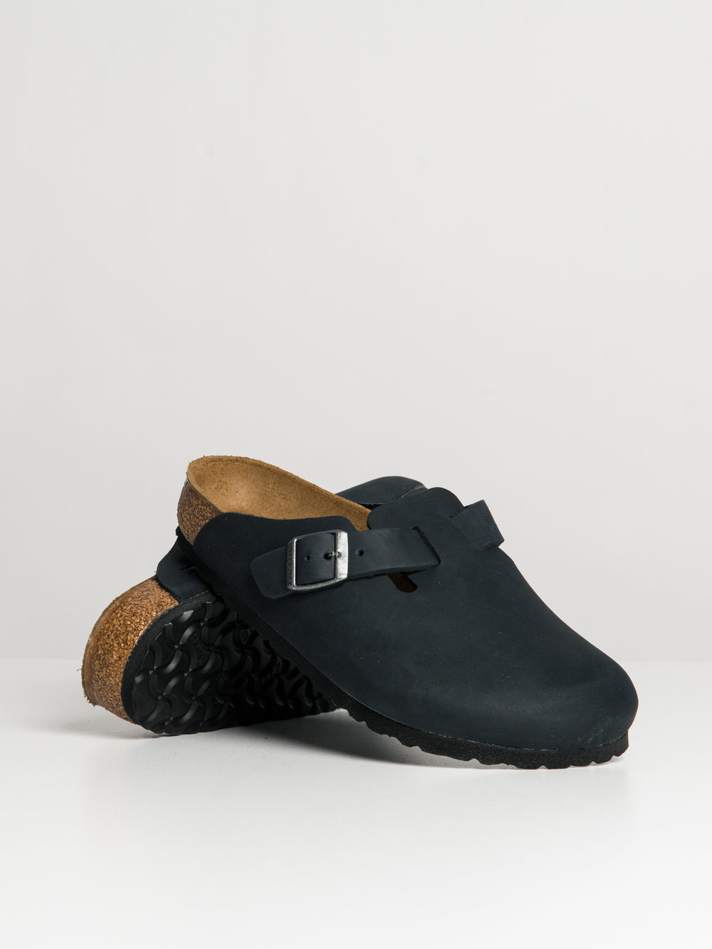 WOMENS BIRKENSTOCK BOSTON CLOG - REGULAR - BLACK