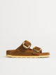BIRKENSTOCK WOMENS BIRKENSTOCK ARIZONA BIG BUCKLE OILED LEATHER SANDALS - MEDIUM/NARROW - COGNAC - Boathouse