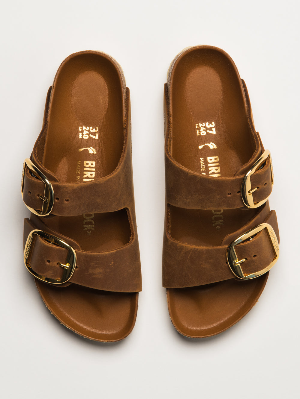 SANDALE EN CUIR HUILÉ BIRKENSTOCK ARIZONA BIG BUCKLE POUR FEMME
