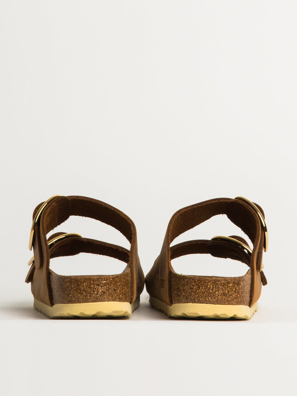 WOMENS BIRKENSTOCK ARIZONA BIG BUCKLE OILED LEATHER SANDALS - MEDIUM/NARROW - COGNAC