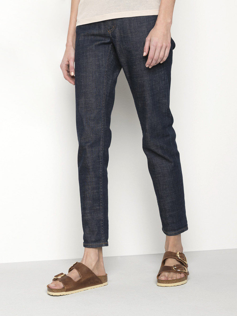 WOMENS BIRKENSTOCK ARIZONA BIG BUCKLE OILED LEATHER SANDALS - MEDIUM/NARROW - COGNAC