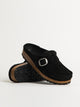 BIRKENSTOCK WOMENS BIRKENSTOCK BUCKLEY CLOGS - MEDIUM/NARROW - BLACK - Boathouse