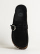 BIRKENSTOCK WOMENS BIRKENSTOCK BUCKLEY CLOGS - MEDIUM/NARROW - BLACK - Boathouse