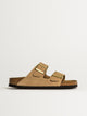 BIRKENSTOCK WOMENS BIRKENSTOCK ARIZONA SOFT FOOTBED NUBUCK SANDALS - MEDIUM/NARROW - SAND - Boathouse