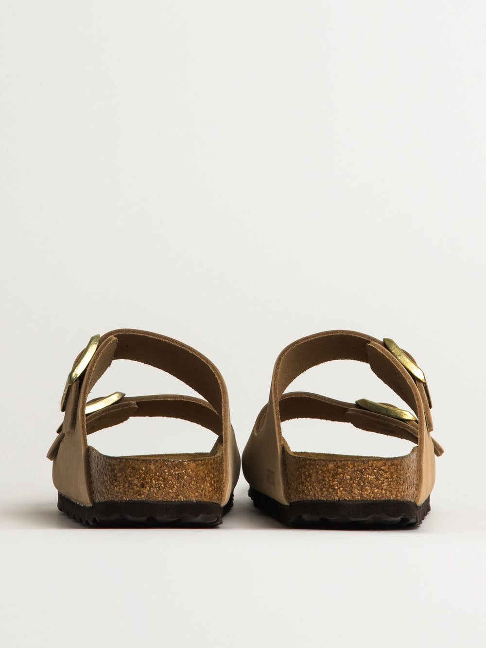 WOMENS BIRKENSTOCK ARIZONA SOFT FOOTBED NUBUCK SANDALS - MEDIUM/NARROW - SAND