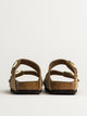 WOMENS BIRKENSTOCK ARIZONA SOFT FOOTBED NUBUCK SANDALS - MEDIUM/NARROW - SAND
