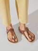 BIRKENSTOCK WOMENS BIRKENSTOCK GIZEH BRAIDED LEATHER SANDALS - REGULAR - COGNAC - Boathouse