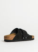 BIRKENSTOCK WOMENS BIRKENSTOCK KYOTO NUBUCK SUEDE NARROW FIT SANDALS - BLACK - Boathouse