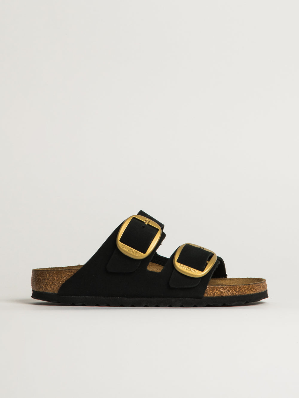SANDALES BIRKENSTOCK ARIZONA BIG BUCKLE NUBUCK POUR FEMME - NOIR