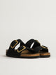 BIRKENSTOCK WOMENS BIRKENSTOCK ARIZONA BIG BUCKLE NUBUCK SANDALS - BLACK - Boathouse