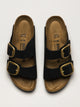 BIRKENSTOCK WOMENS BIRKENSTOCK ARIZONA BIG BUCKLE NUBUCK SANDALS - BLACK - Boathouse