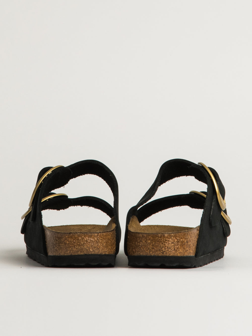 SANDALES BIRKENSTOCK ARIZONA BIG BUCKLE NUBUCK POUR FEMME - NOIR