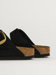 BIRKENSTOCK WOMENS BIRKENSTOCK ARIZONA BIG BUCKLE NUBUCK SANDALS - BLACK - Boathouse