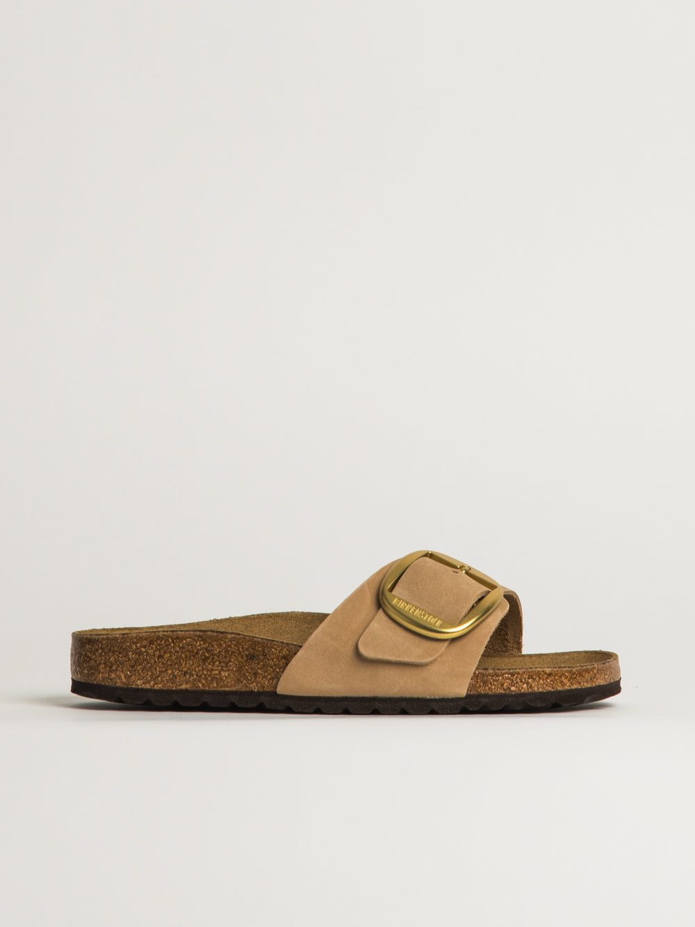 BIRKENSTOCK MADRID BIG BUCKLE NUBUCK SANDAL WOMENS - SAND