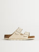BIRKENSTOCK WOMENS BIRKENSTOCK ARIZONA SOFT FOOTBED SUEDE SANDALS - REGULAR - ANTIQUE WHITE - Boathouse