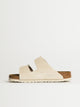 BIRKENSTOCK WOMENS BIRKENSTOCK ARIZONA SOFT FOOTBED SUEDE SANDALS - REGULAR - ANTIQUE WHITE - Boathouse