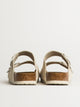 BIRKENSTOCK WOMENS BIRKENSTOCK ARIZONA SOFT FOOTBED SUEDE SANDALS - REGULAR - ANTIQUE WHITE - Boathouse