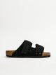 BIRKENSTOCK MENS BIRKENSTOCK UJI SUEDE NUBUCK SANDALS - REGULAR - BLACK - Boathouse