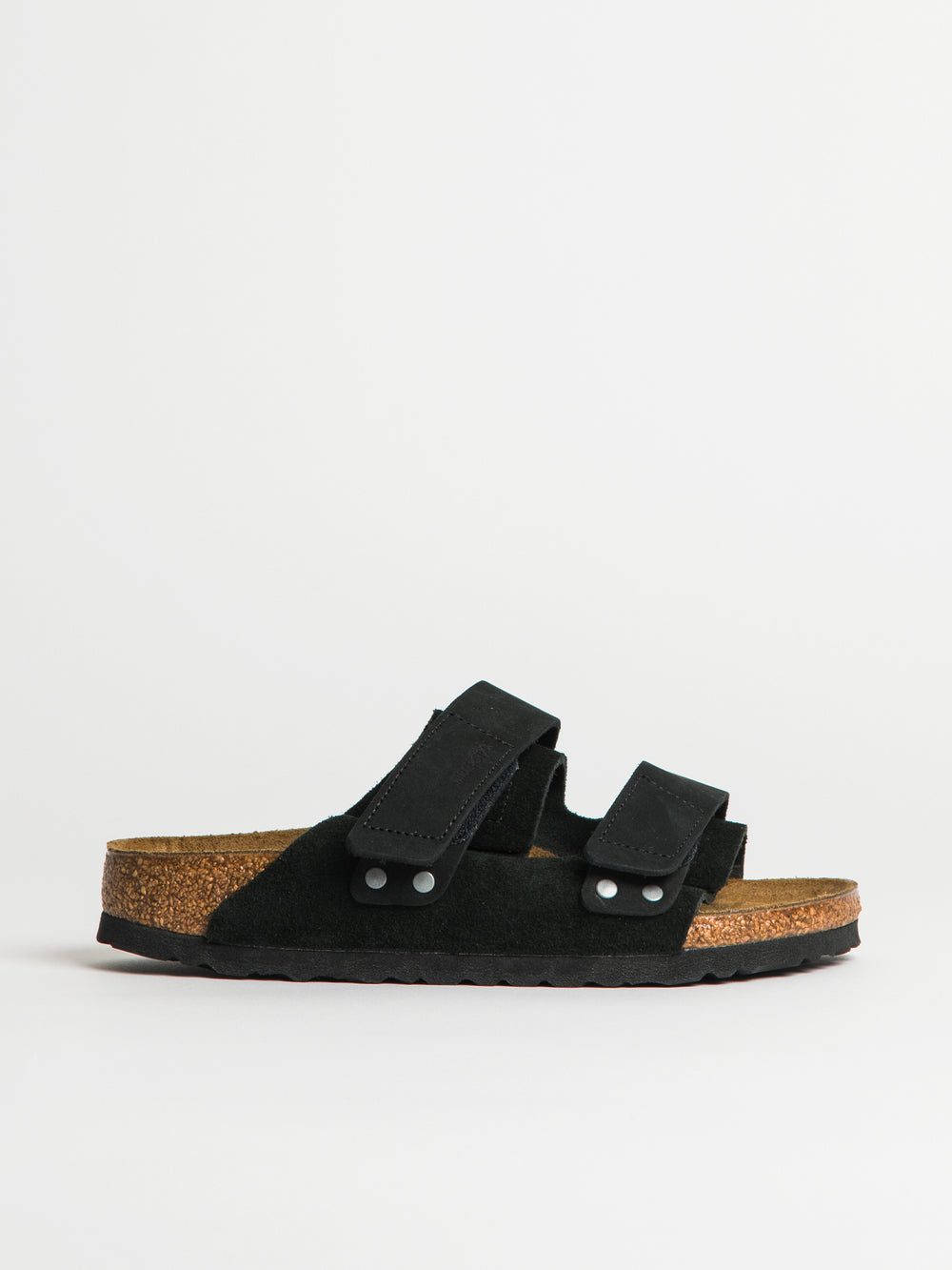 WOMENS BIRKENSTOCK UJI SUEDE NUBUCK SANDALS - MEDIUM/NARROW - BLACK