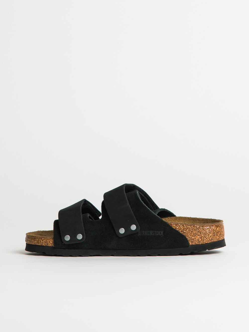 WOMENS BIRKENSTOCK UJI SUEDE NUBUCK SANDALS - MEDIUM/NARROW - BLACK