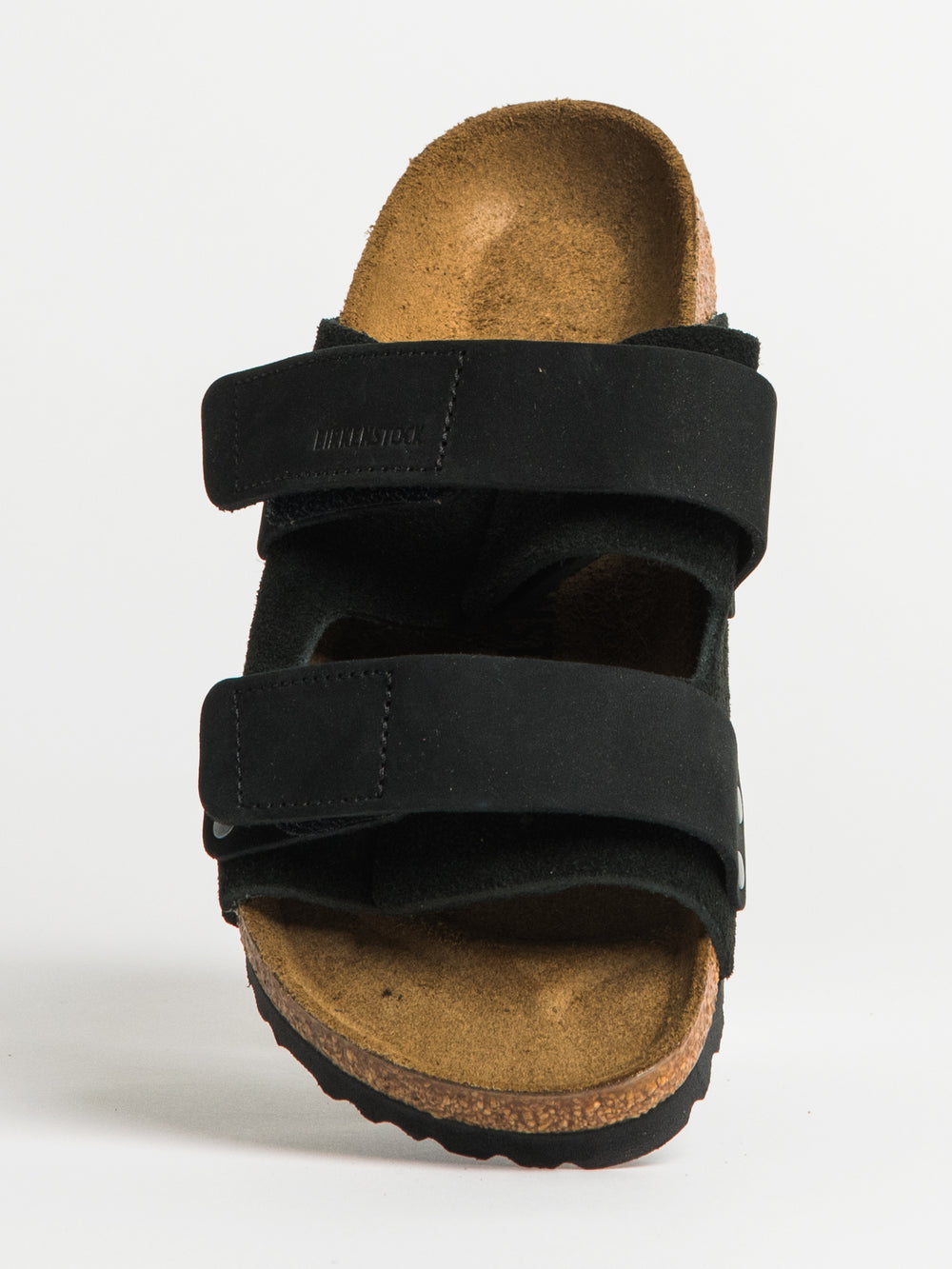 WOMENS BIRKENSTOCK UJI SUEDE NUBUCK SANDALS - MEDIUM/NARROW - BLACK