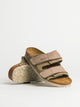 BIRKENSTOCK WOMENS BIRKENSTOCK UJI SUEDE NUBUCK SANDALS - MEDIUM/NARROW - TAUPE - Boathouse