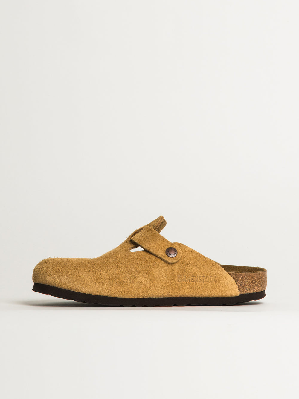 WOMENS BIRKENSTOCK BOSTON SUEDE CLOG - MEDIUM/NARROW - LATTE CREAM