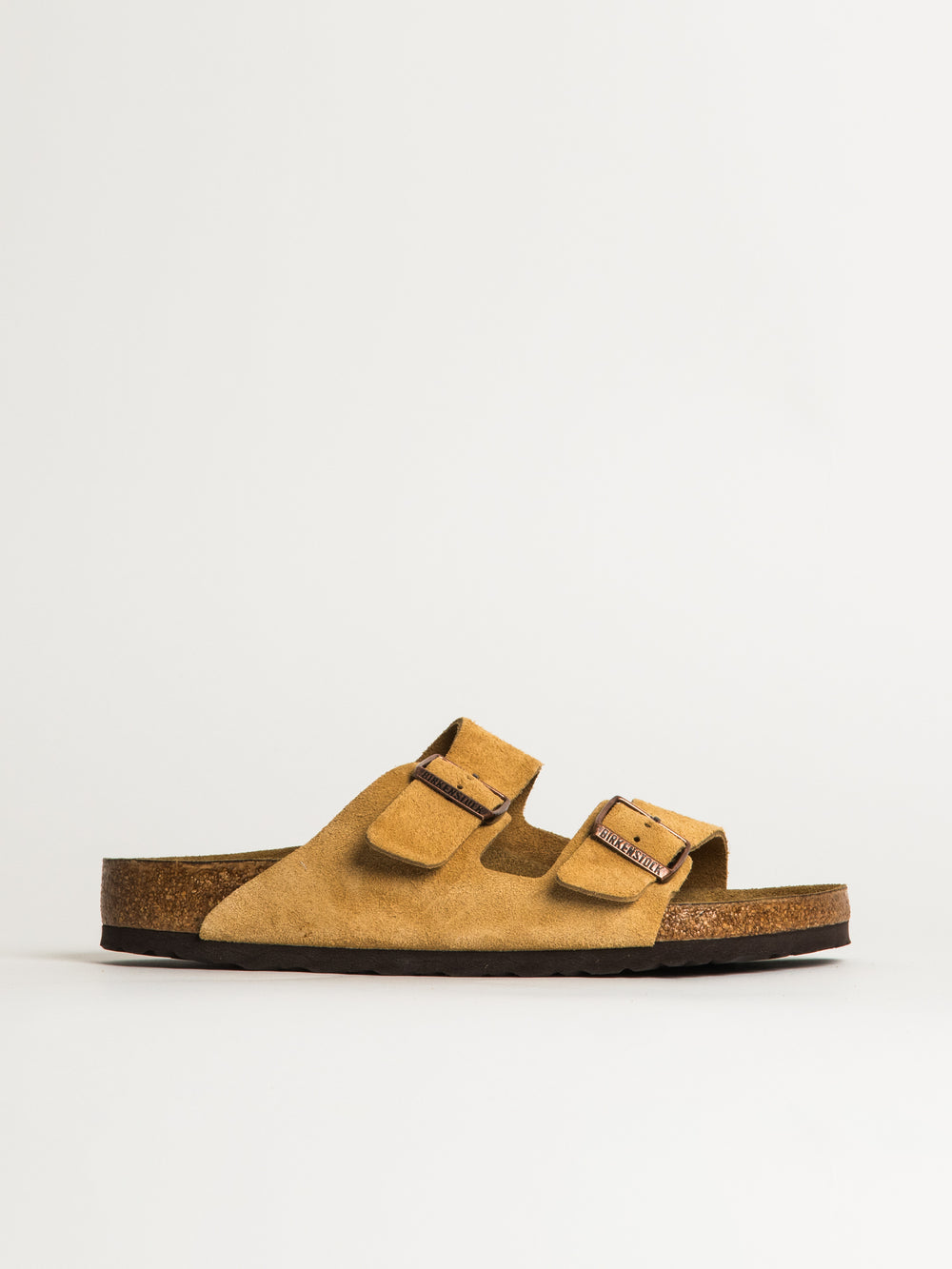 MENS BIRKENSTOCK ARIZONA SUEDE SANDALS - REGULAR - LATTE