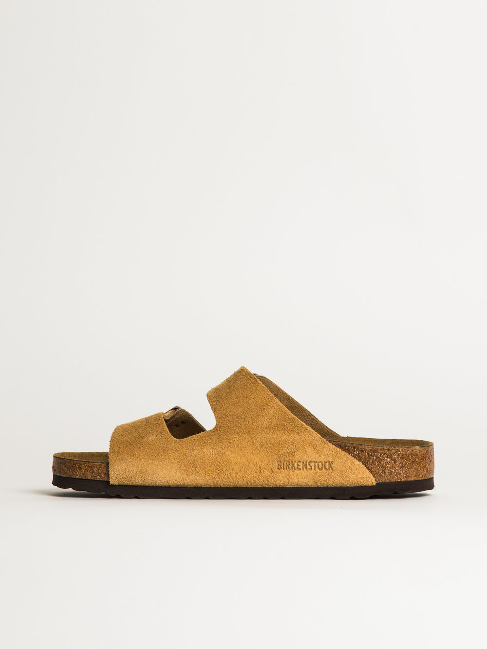 MENS BIRKENSTOCK ARIZONA SUEDE SANDALS - REGULAR - LATTE
