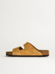 MENS BIRKENSTOCK ARIZONA SUEDE SANDALS - REGULAR - LATTE
