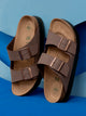BIRKENSTOCK WOMENS BIRKENSTOCK ARIZONA VEGAN PLATFORM SANDALS - MEDIUM/NARROW - MOCHA - Boathouse