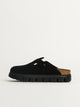 BIRKENSTOCK WOMENS BIRKENSTOCK BOSTON CHUNKY SUEDE - BLACK - Boathouse