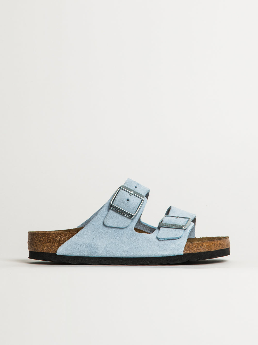 SANDALES EN DAIM BIRKENSTOCK ARIZONA POUR FEMMES - MOYEN/ÉTROIT - BLEU BÉBÉ