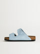 BIRKENSTOCK WOMENS BIRKENSTOCK ARIZONA SUEDE SANDALS - MEDIUM/NARROW - BABY BLUE - Boathouse