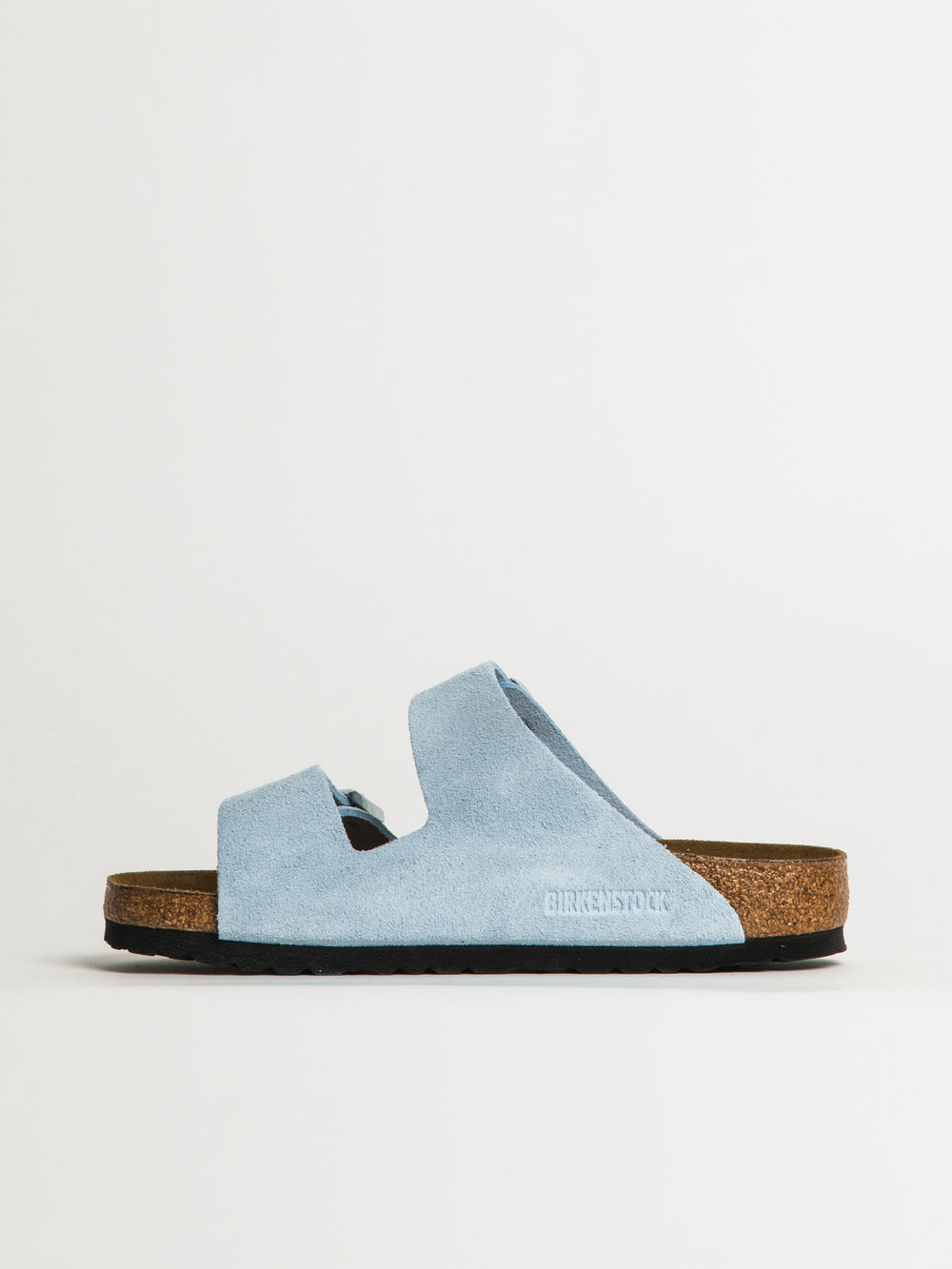 SANDALES EN DAIM BIRKENSTOCK ARIZONA POUR FEMMES - MOYEN/ÉTROIT - BLEU BÉBÉ