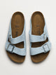 BIRKENSTOCK WOMENS BIRKENSTOCK ARIZONA SUEDE SANDALS - MEDIUM/NARROW - BABY BLUE - Boathouse