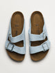 BIRKENSTOCK WOMENS BIRKENSTOCK ARIZONA SUEDE SANDALS - MEDIUM/NARROW - BABY BLUE - Boathouse